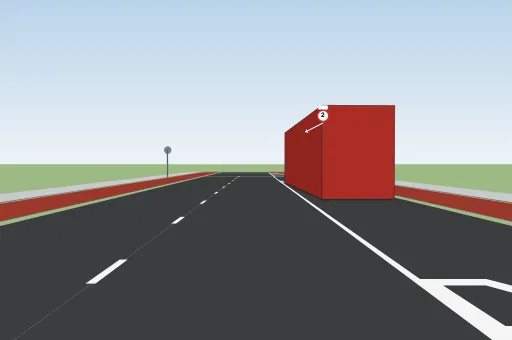 Hazard perception: a bus pulling away from the stop (RVV 1990 art. 78).