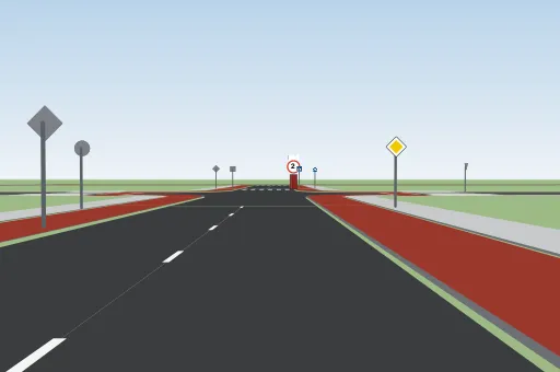 Gevaarherkenning: een voetganger die de rijbaan oversteekt (RVV 1990 art. 49 lid 2).
